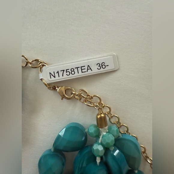 🆕 Serefina Elegant Layered Teal Beaded Necklace - Picture 7 of 8